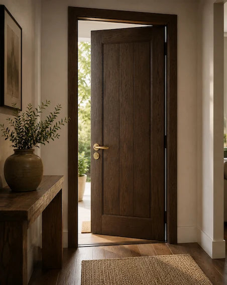 Clover Door Lever - Acid Washed Brass By Hepburn