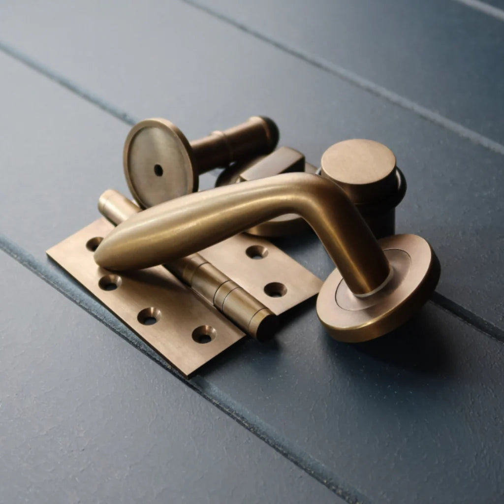 Clover Door Lever - Antique Bronze By Hepburn