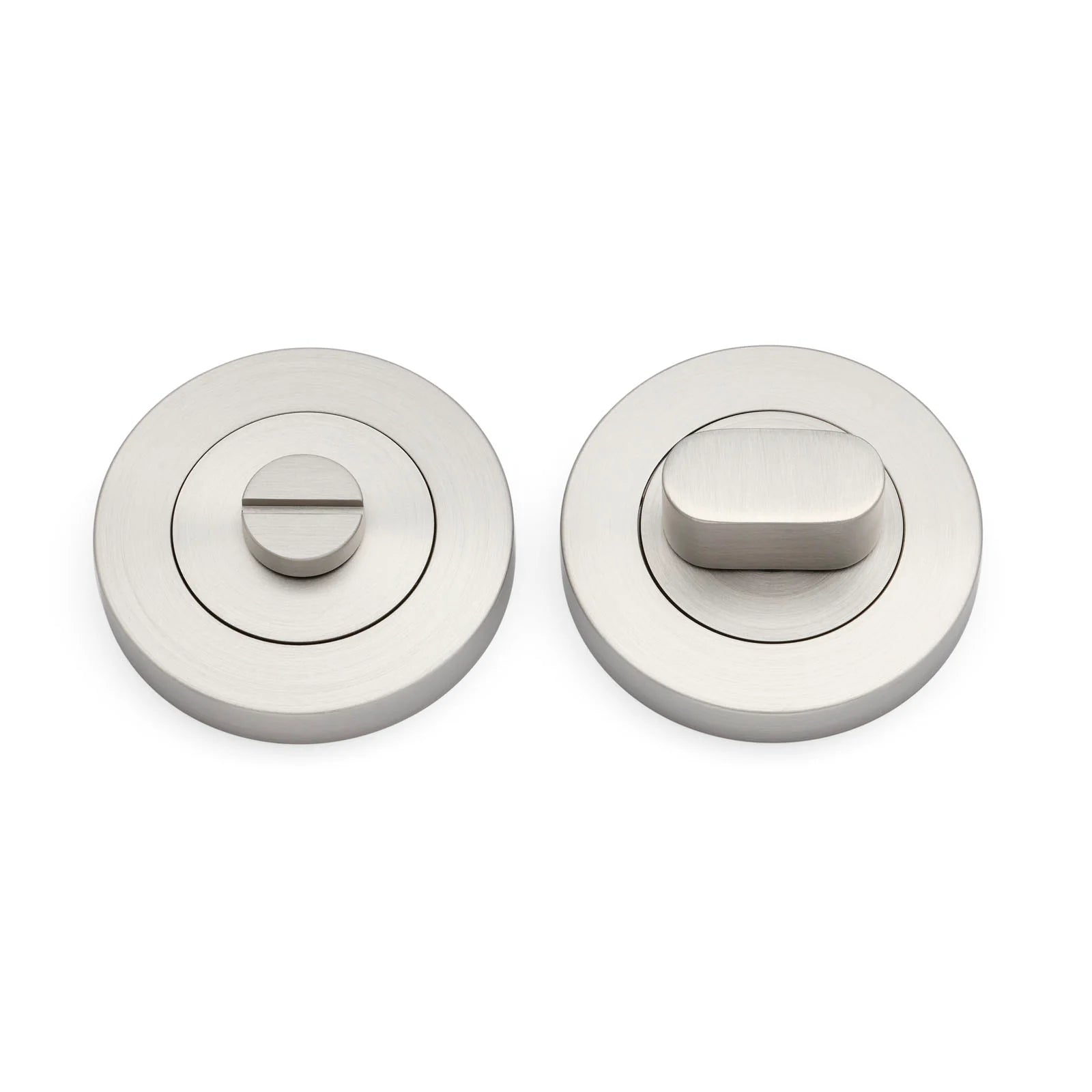 Brushed Nickel Privacy Turn & Bolt - Manovella