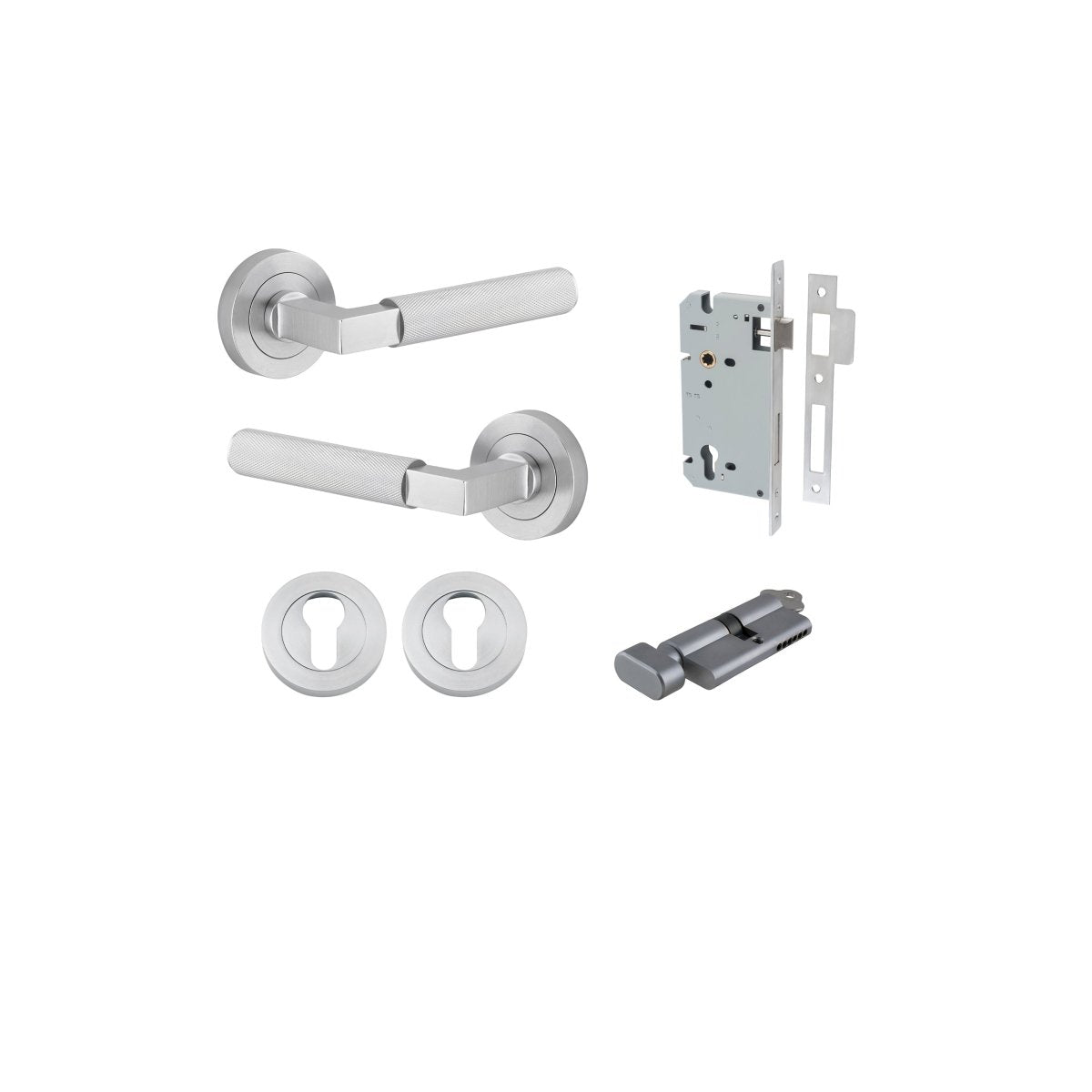 Brunswick Lever - Round Rose - Entry - Point - 0355KENTR60KT - Iver