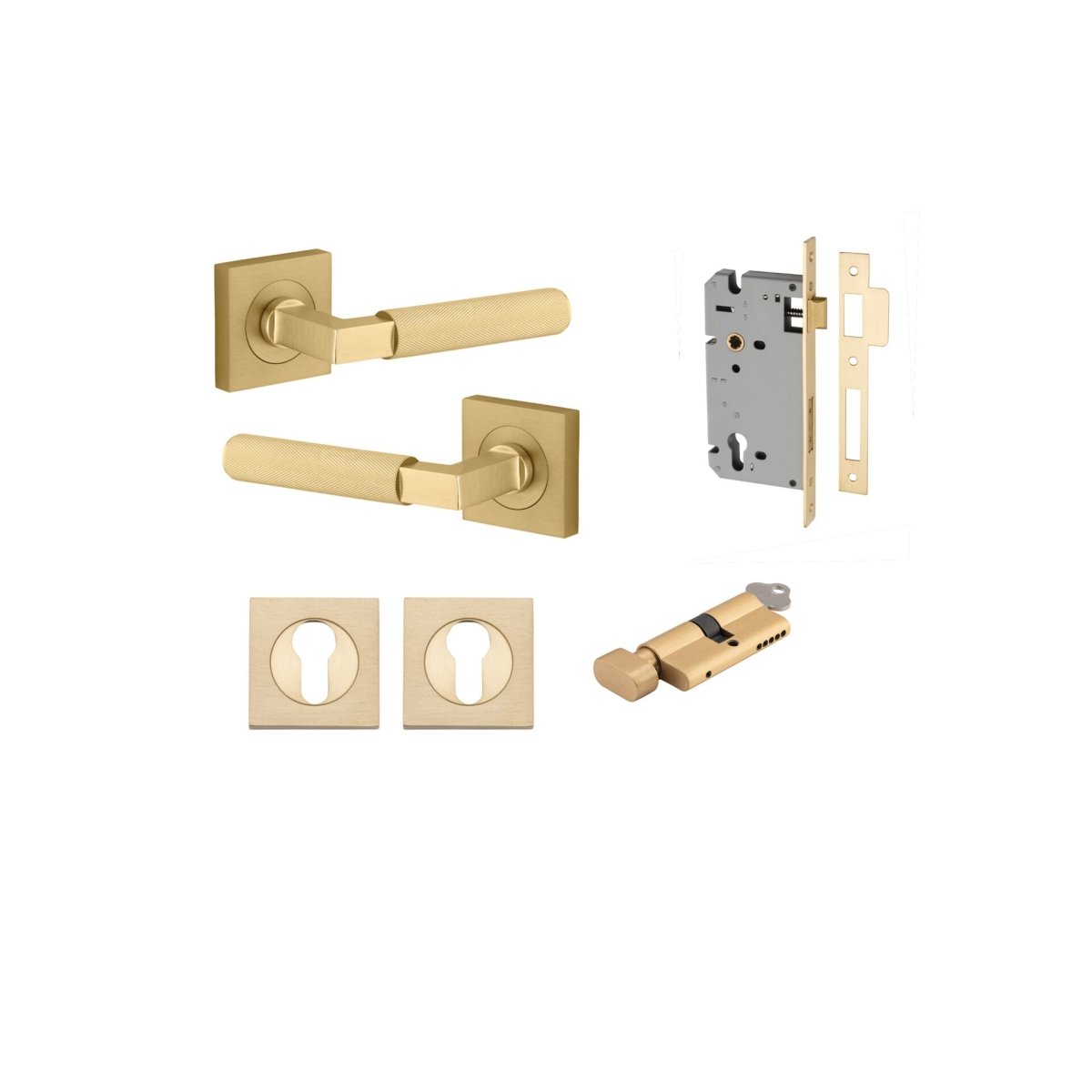 Brunswick Lever - Square Rose - Entry - Point - 16269KENTR60KT - Iver