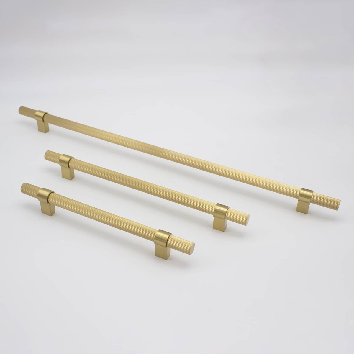 Brushed Brass Fluted Pull - Cassandra - Manovella - Entry - Point - CABCAS230BB - Manovella