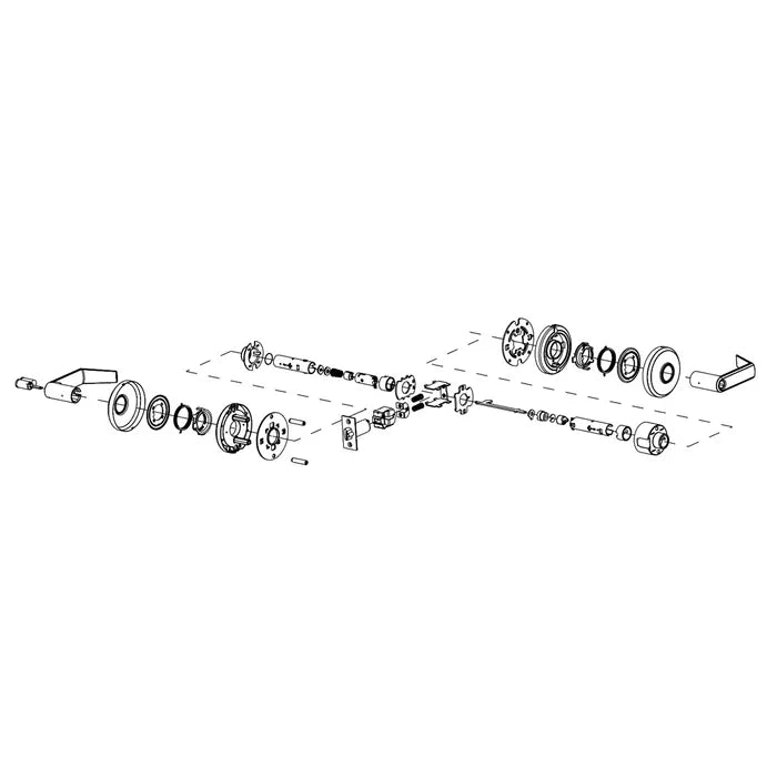 LOCKTON DDA '6000 Series' LEVERSET - STOREROOM (70mm B/Set)