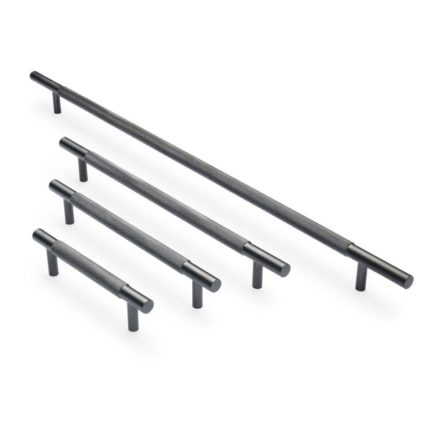 【美品】カーボン製！BREADEN CUSTOM W HANDLE 90mm Gunmetal Knurled Drawer Pull - Charmian | Manovella