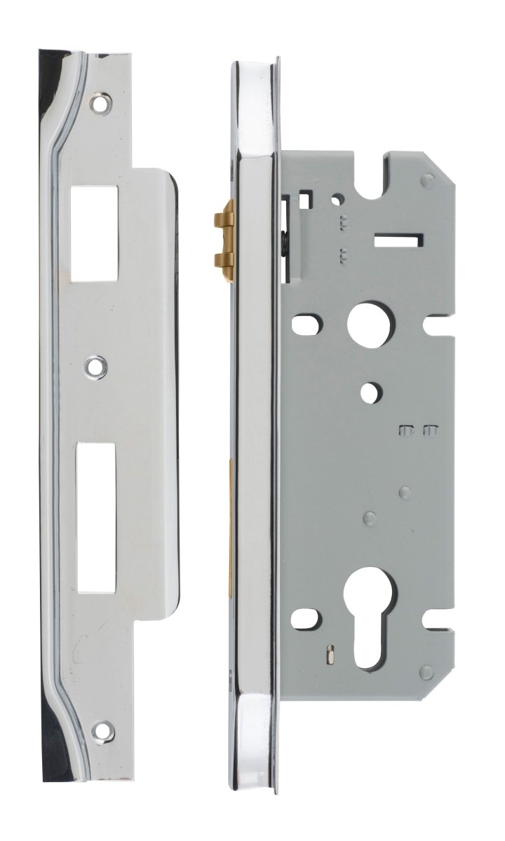 IVER 85mm Euro Rebated Roller Mortice Lock – 45mm & 60mm Backset - Entry - Point - 6056 - Iver