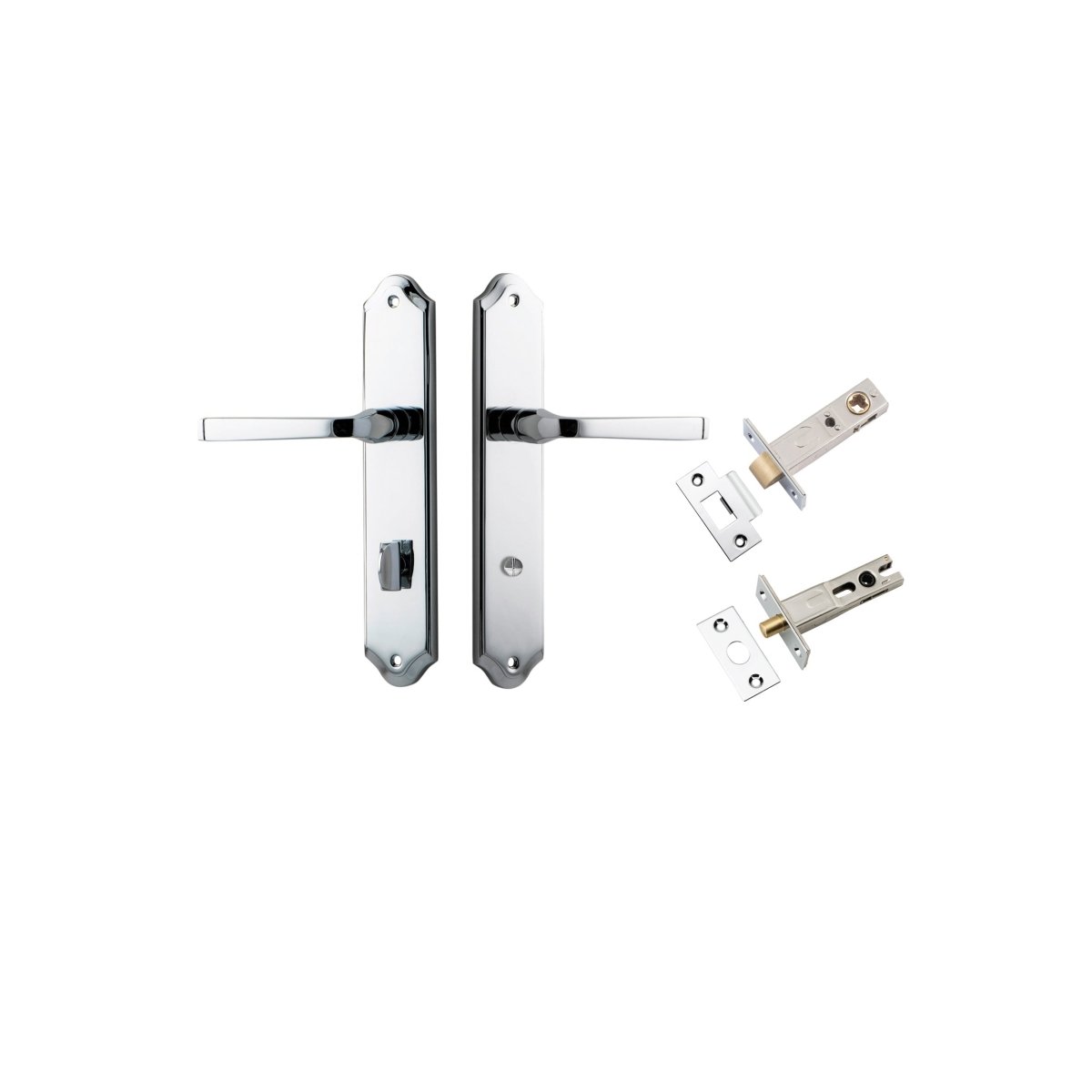 IVER Annecy Solid Brass Shouldered Door Handle – Multiple Finishes Available - Entry - Point - 11720KPRIV60 - Iver