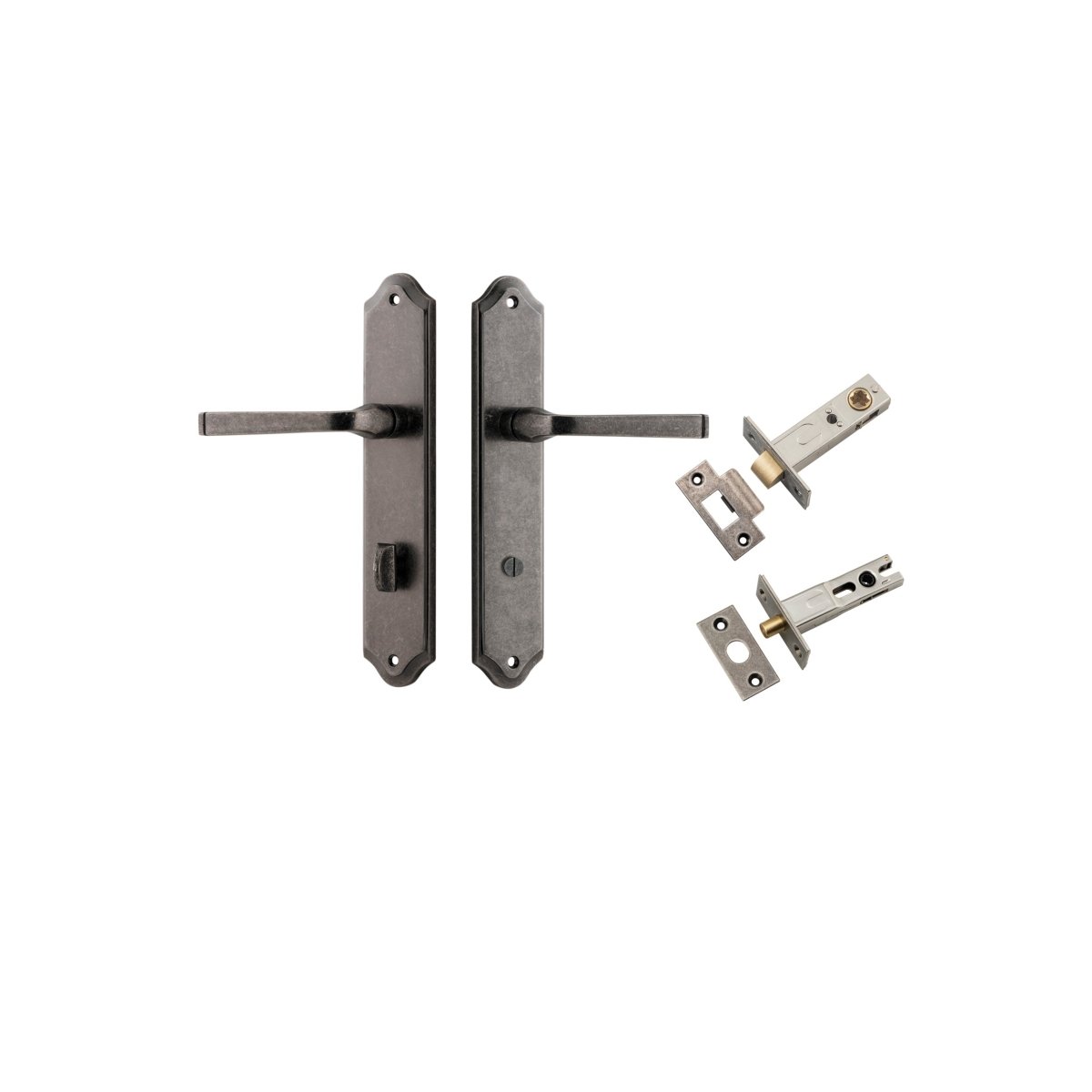 IVER Annecy Solid Brass Shouldered Door Handle – Multiple Finishes Available - Entry - Point - 13720KPRIV60 - Iver