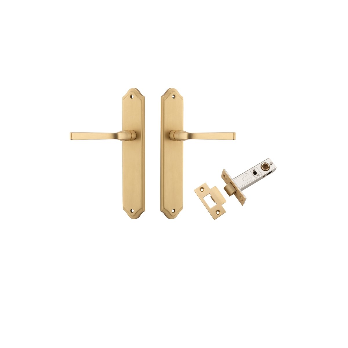 IVER Annecy Solid Brass Shouldered Door Handle – Multiple Finishes Available - Entry - Point - 15220KPASS60 - Iver