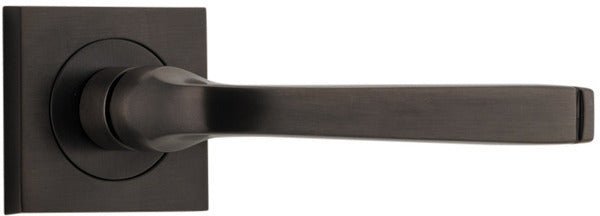 IVER Annecy Solid Brass Square Rose Door Handle – Multiple Finishes Available - Entry - Point - 0391 - Iver