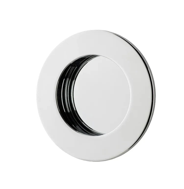 IVER Round Brass Sliding Flush Pull - Multiple Finishes Available - Entry - Point - 21793 - Iver