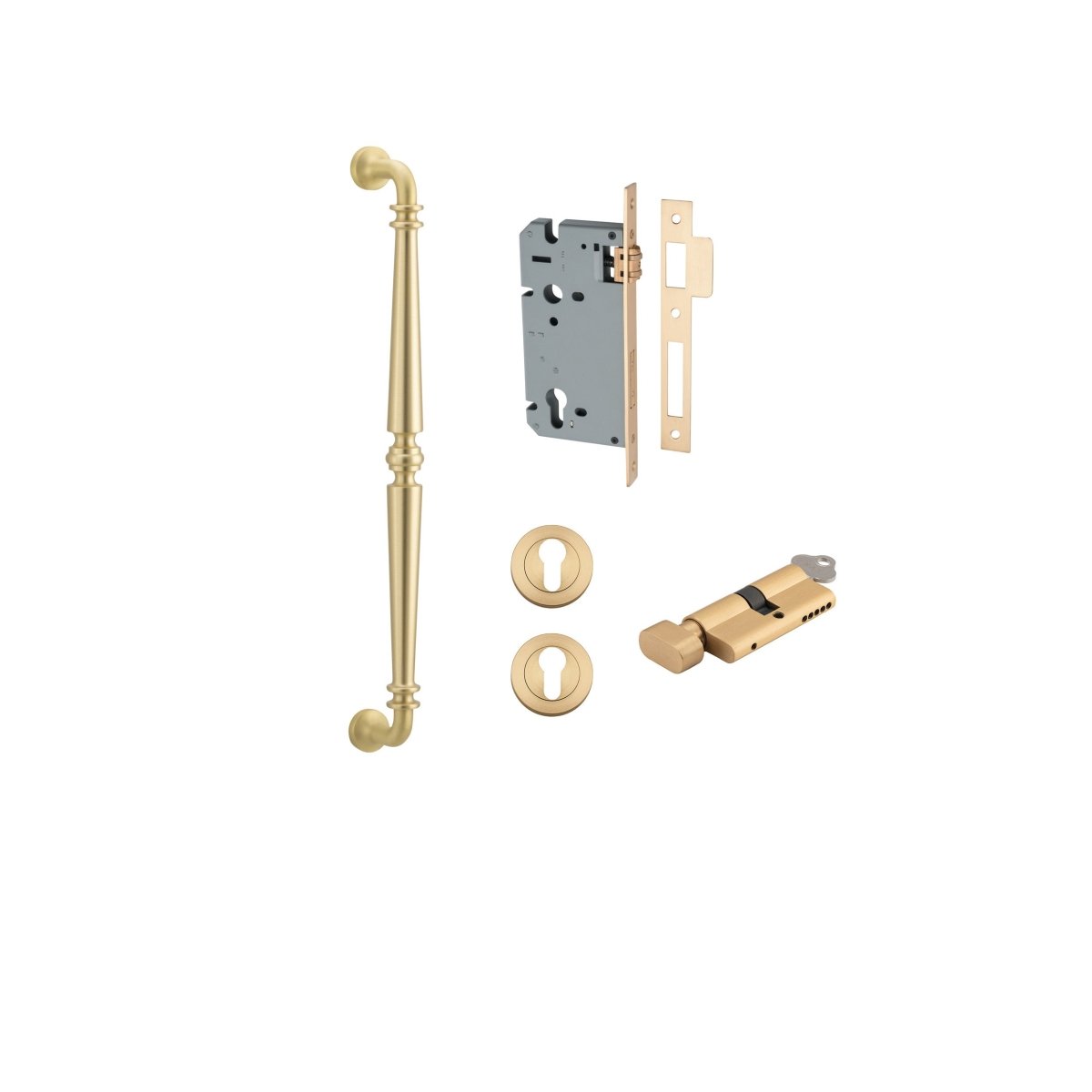 IVER Sarlat Solid Brass Pull Handles – Multiple Finishes Available - Entry - Point - 17101KENTR60KT - Iver