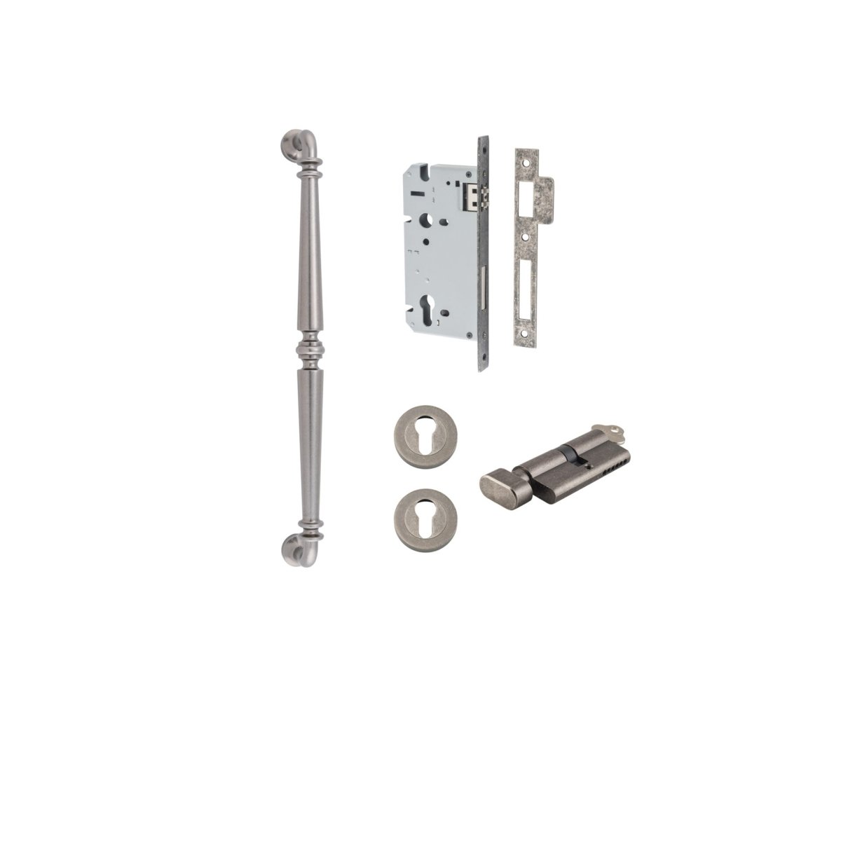 IVER Sarlat Solid Brass Pull Handles – Multiple Finishes Available - Entry - Point - 17102KENTR60KK - Iver