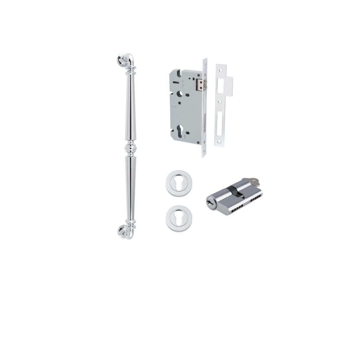 IVER Sarlat Solid Brass Pull Handles – Multiple Finishes Available - Entry - Point - 9384KENTR60KK - Iver