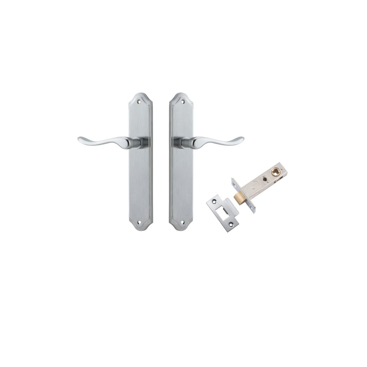 IVER Stirling Solid Brass Shouldered Door Handle – Multiple Finishes Available - Entry - Point - 12422KPASS60 - Iver