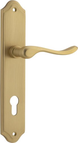 IVER Stirling Solid Brass Shouldered Door Handle – Multiple Finishes Available - Entry - Point - 15422E85 - Iver
