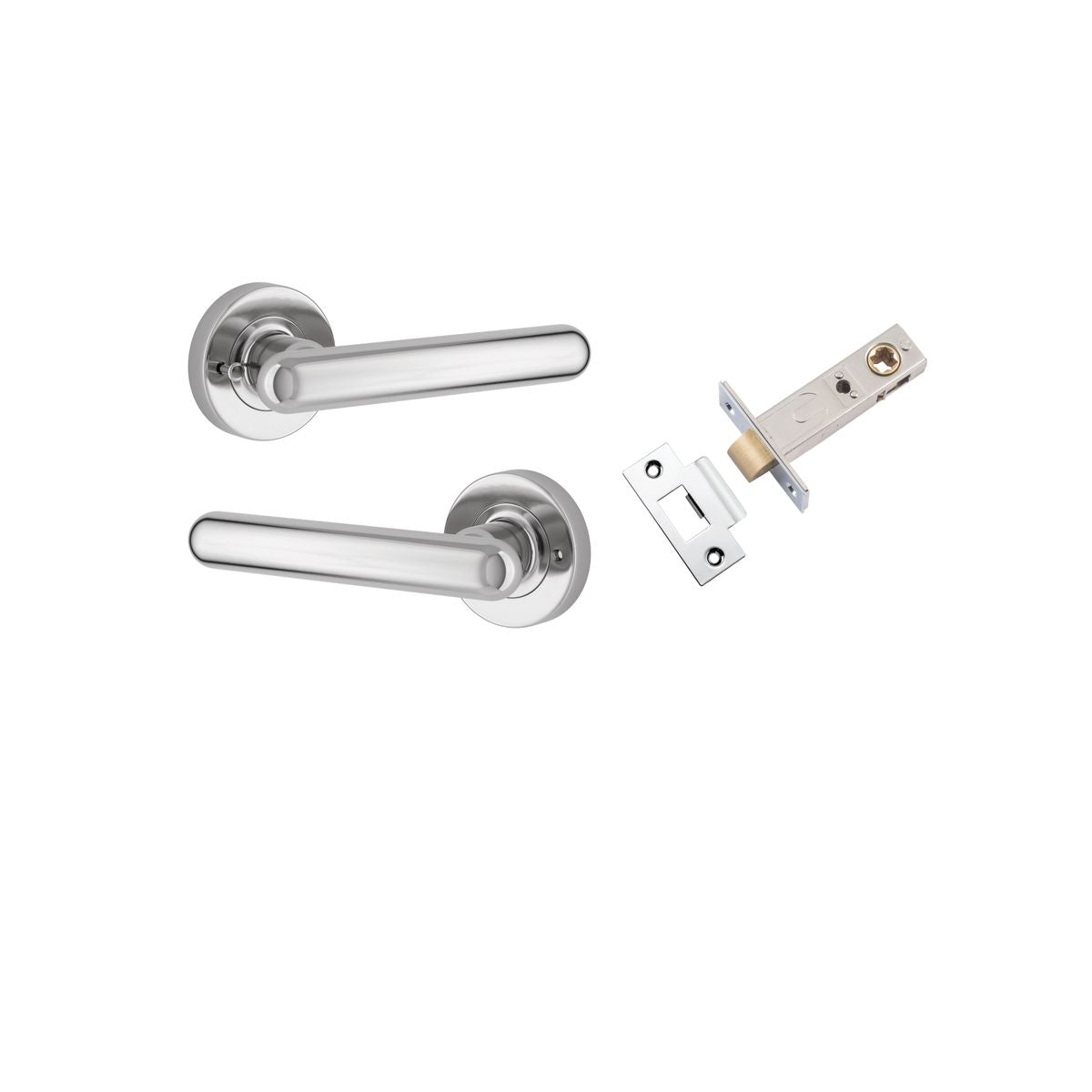 IVER Puerto Solid Brass Round Rose Door Handle – Multiple Finishes Available