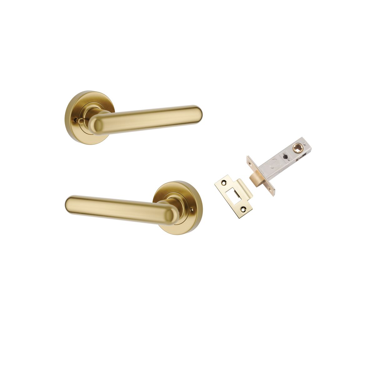 IVER Puerto Solid Brass Round Rose Door Handle – Multiple Finishes Available