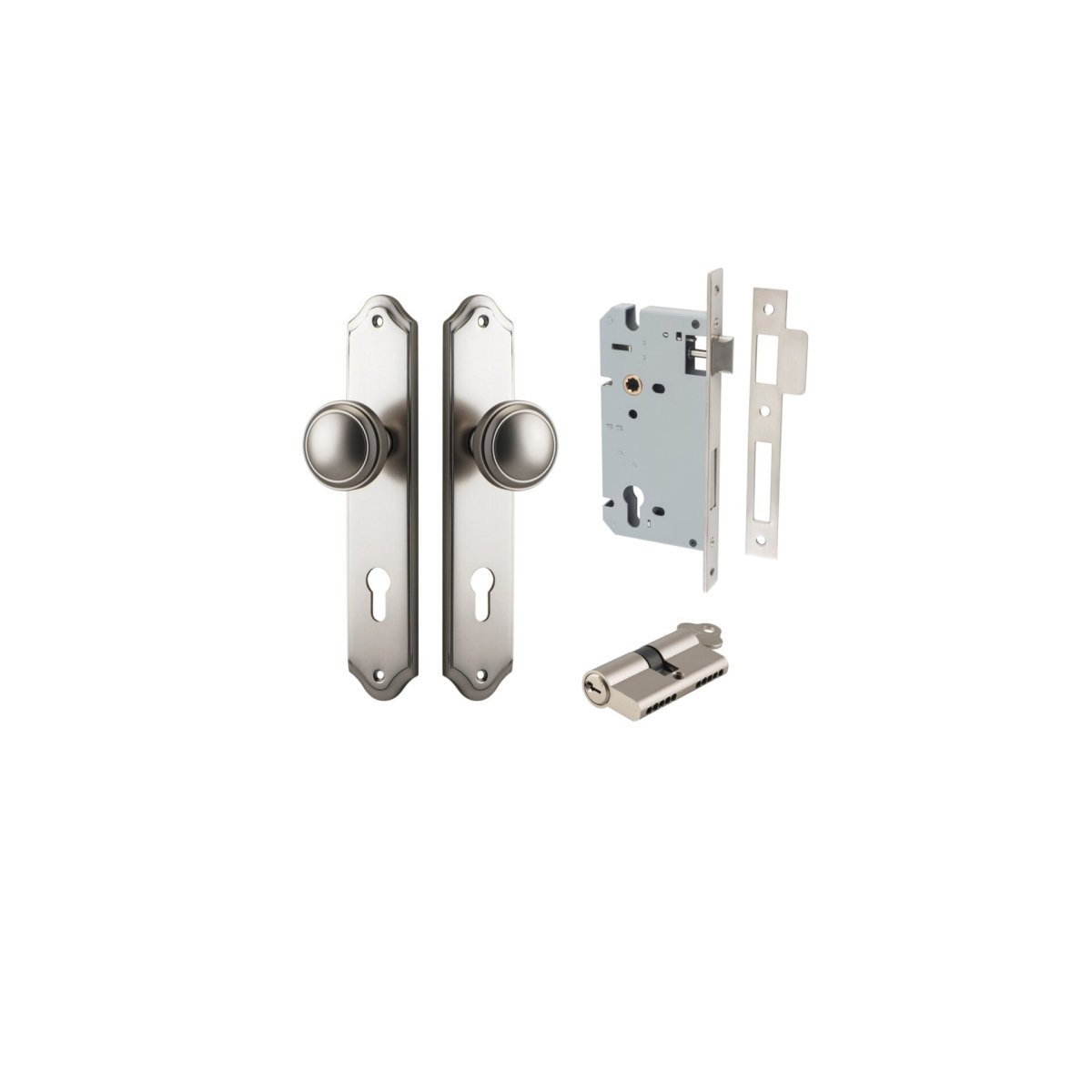 Paddington Knob - Shouldered Backplate - Entry - Point - 14826KENTR60KK - Iver