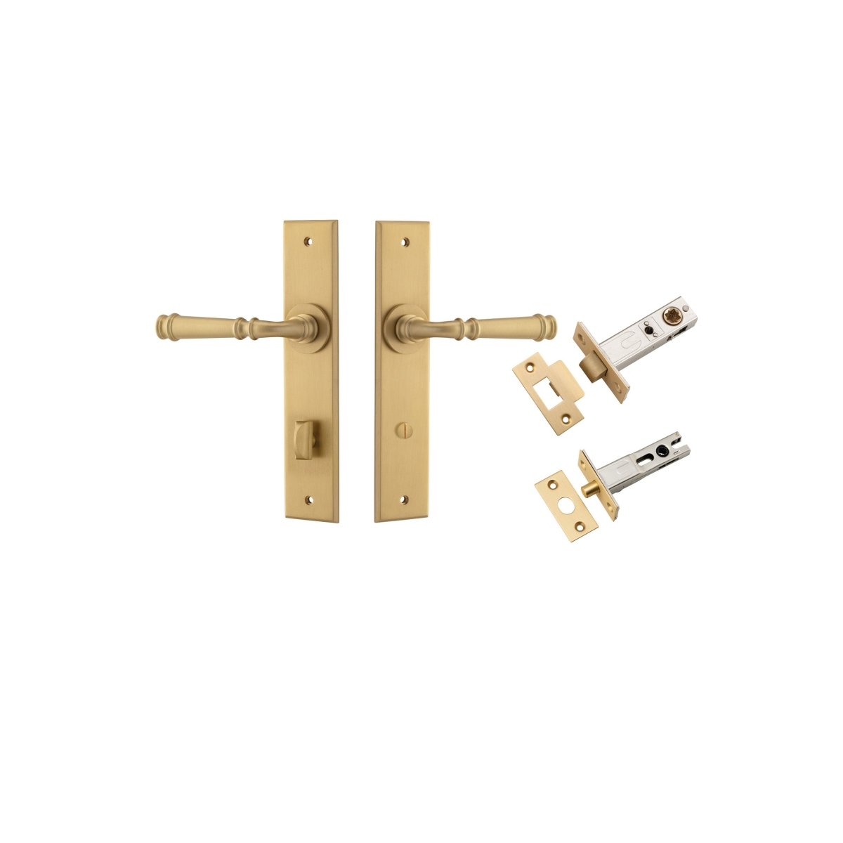 Verona Lever - Chamfered Backplate - Entry - Point - 13286KPRIV60 - Iver
