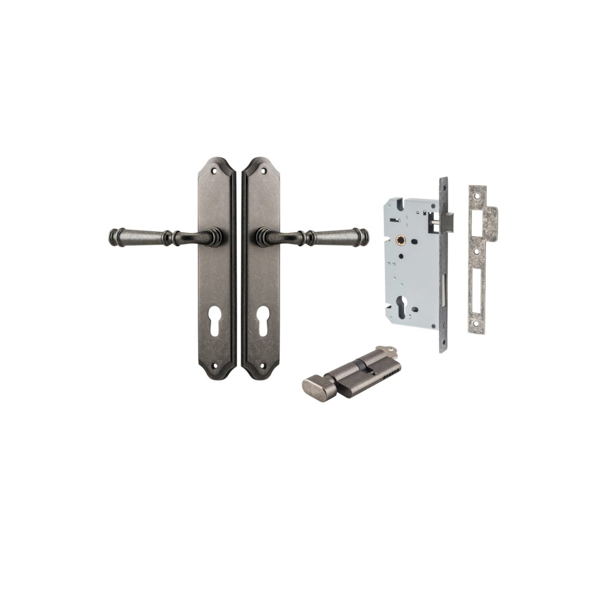Verona Lever - Shouldered Backplate - Entry - Point - 13718KENTR60KT - Iver